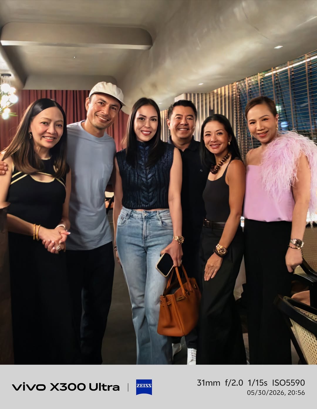 Guests with Chef Wade Watson at Brontë Restaurant