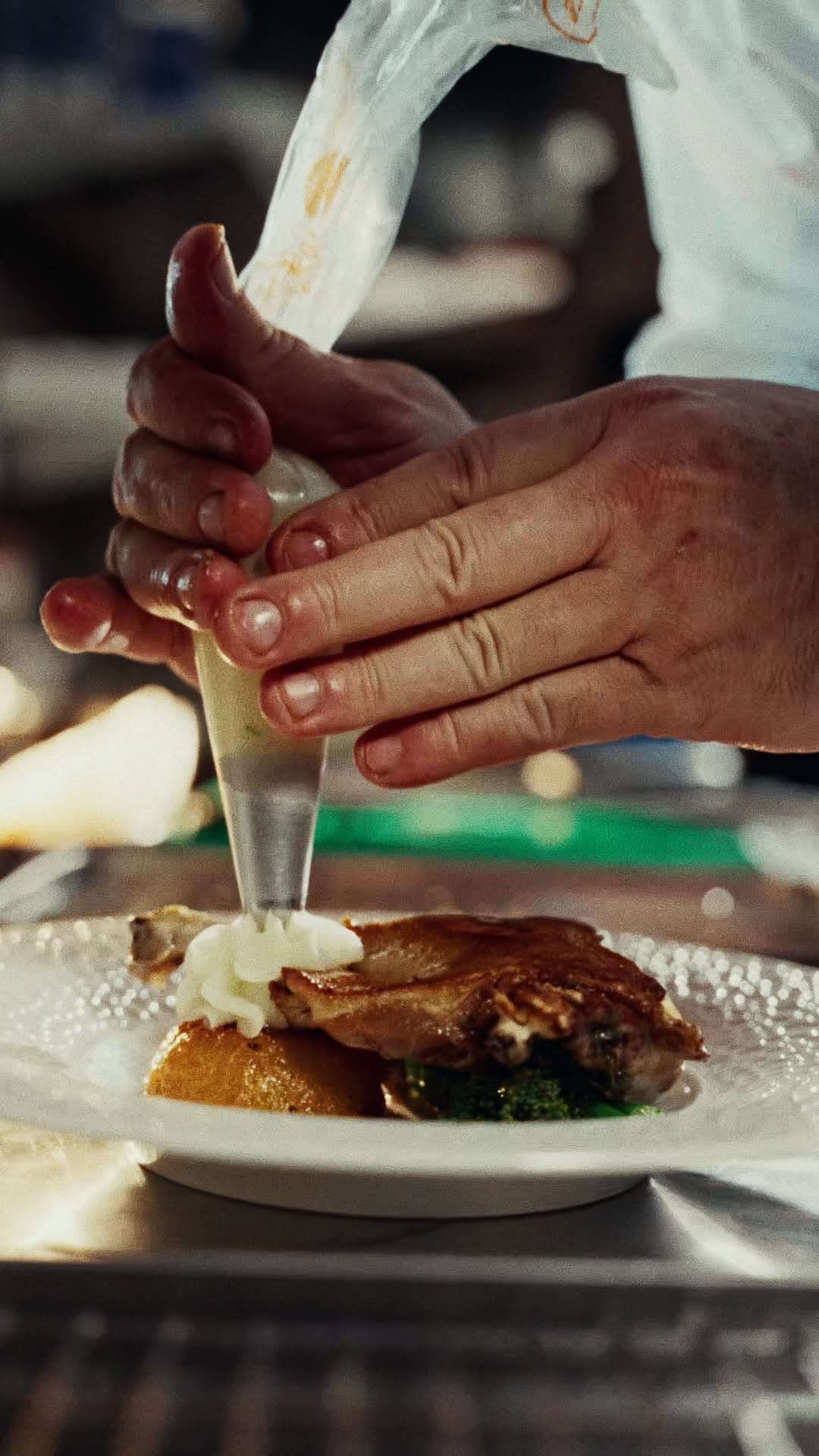 Chef Plating a Dish